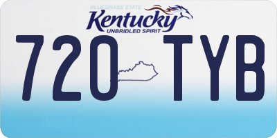 KY license plate 720TYB