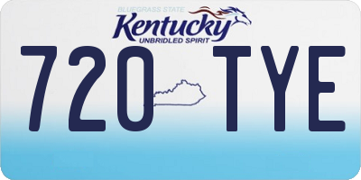 KY license plate 720TYE