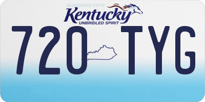 KY license plate 720TYG