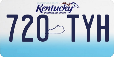 KY license plate 720TYH
