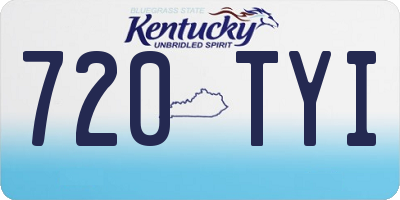 KY license plate 720TYI