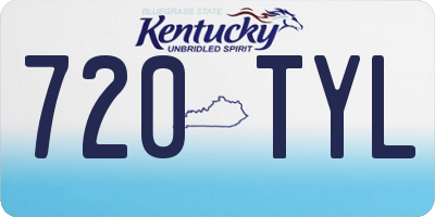 KY license plate 720TYL