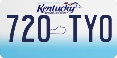 KY license plate 720TYO