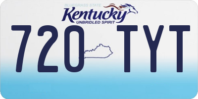 KY license plate 720TYT