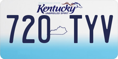 KY license plate 720TYV