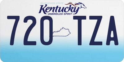KY license plate 720TZA