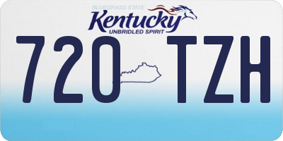 KY license plate 720TZH