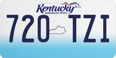 KY license plate 720TZI