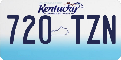 KY license plate 720TZN