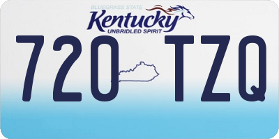 KY license plate 720TZQ