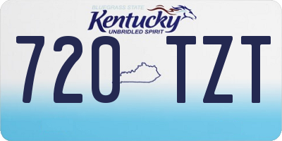 KY license plate 720TZT