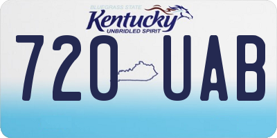 KY license plate 720UAB