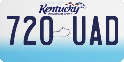 KY license plate 720UAD