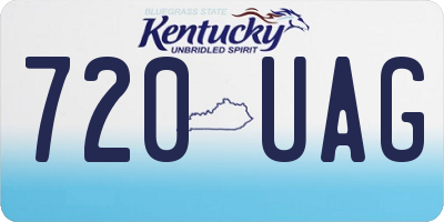 KY license plate 720UAG