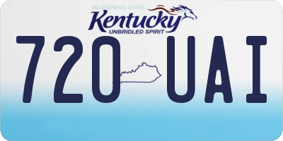 KY license plate 720UAI