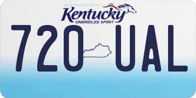 KY license plate 720UAL