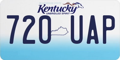 KY license plate 720UAP