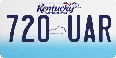 KY license plate 720UAR