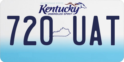 KY license plate 720UAT