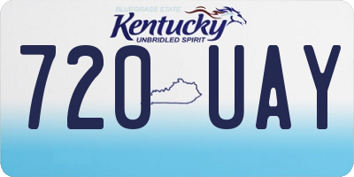 KY license plate 720UAY