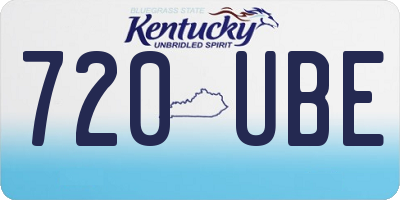KY license plate 720UBE