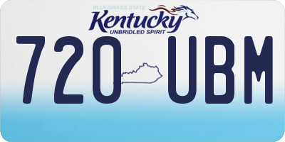 KY license plate 720UBM