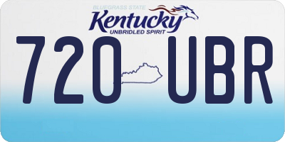 KY license plate 720UBR
