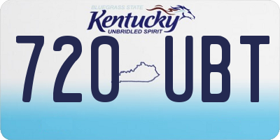 KY license plate 720UBT