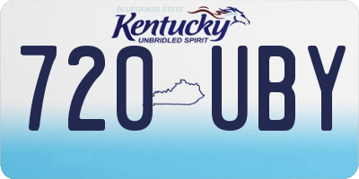 KY license plate 720UBY
