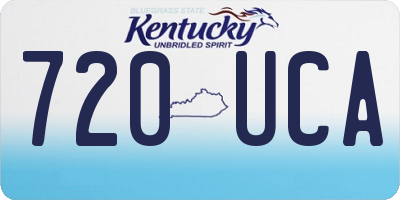 KY license plate 720UCA