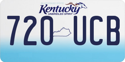 KY license plate 720UCB