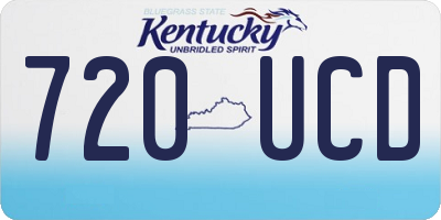 KY license plate 720UCD