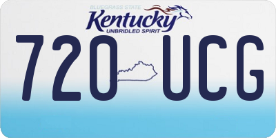 KY license plate 720UCG