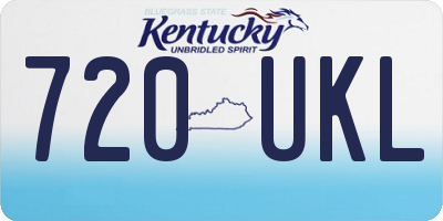 KY license plate 720UKL