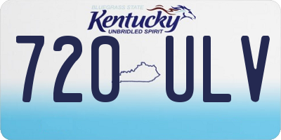 KY license plate 720ULV