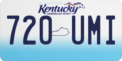 KY license plate 720UMI