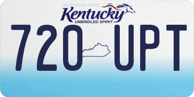 KY license plate 720UPT