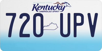 KY license plate 720UPV
