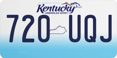 KY license plate 720UQJ