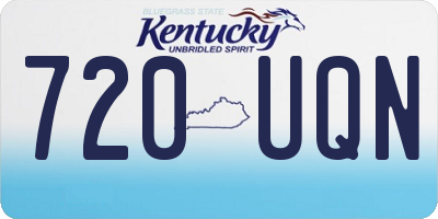 KY license plate 720UQN