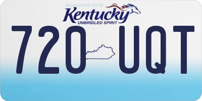 KY license plate 720UQT