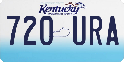KY license plate 720URA