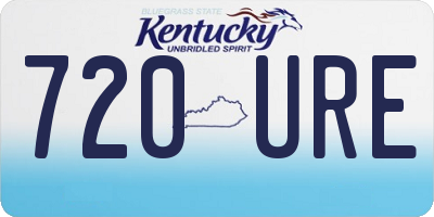 KY license plate 720URE