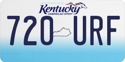 KY license plate 720URF