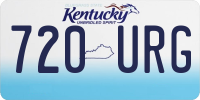 KY license plate 720URG