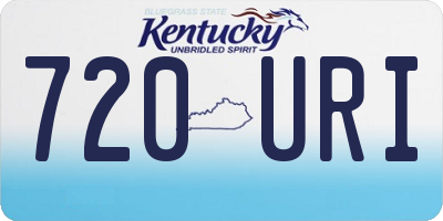 KY license plate 720URI
