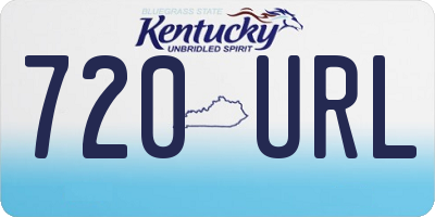 KY license plate 720URL