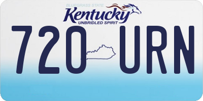 KY license plate 720URN