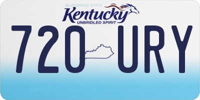 KY license plate 720URY