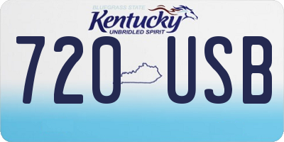 KY license plate 720USB
